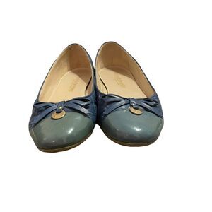 Russell & Bromley Quilted Blue Ballet Flats Size EUR 40